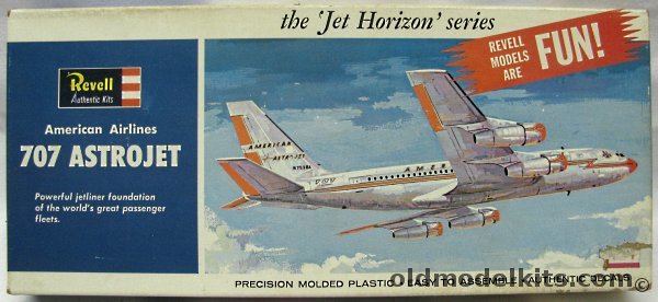 Revell 1/140 Boeing 707 Astrojet - American Airlines Jet Horizons Series, H243 plastic model kit